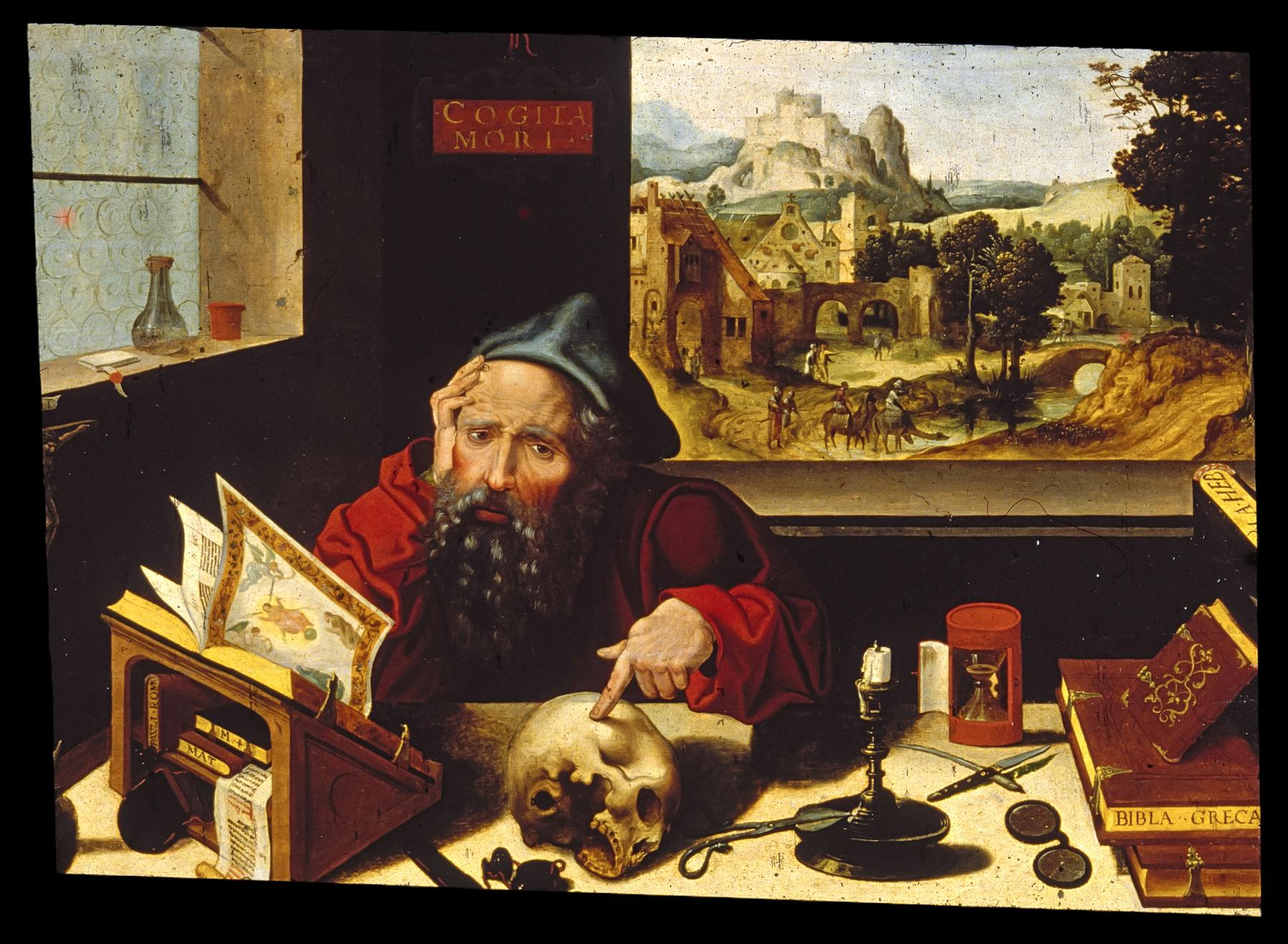 Saint Jerome in his study (Pieter Coecke van Aelst  |  wikipedia.org)