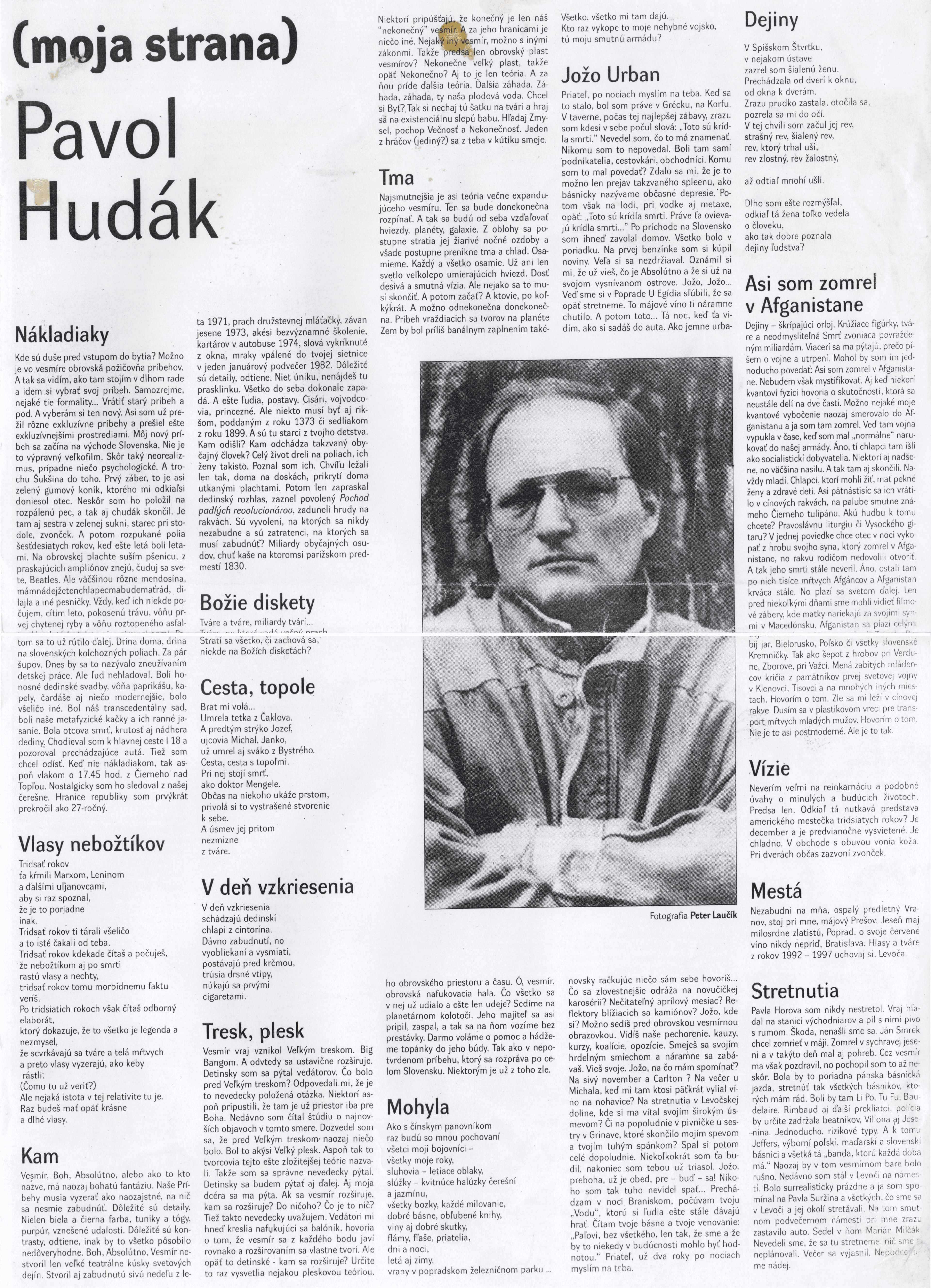  Moja strana (Pavol Hudák  |  Kultúrny život, 2000)