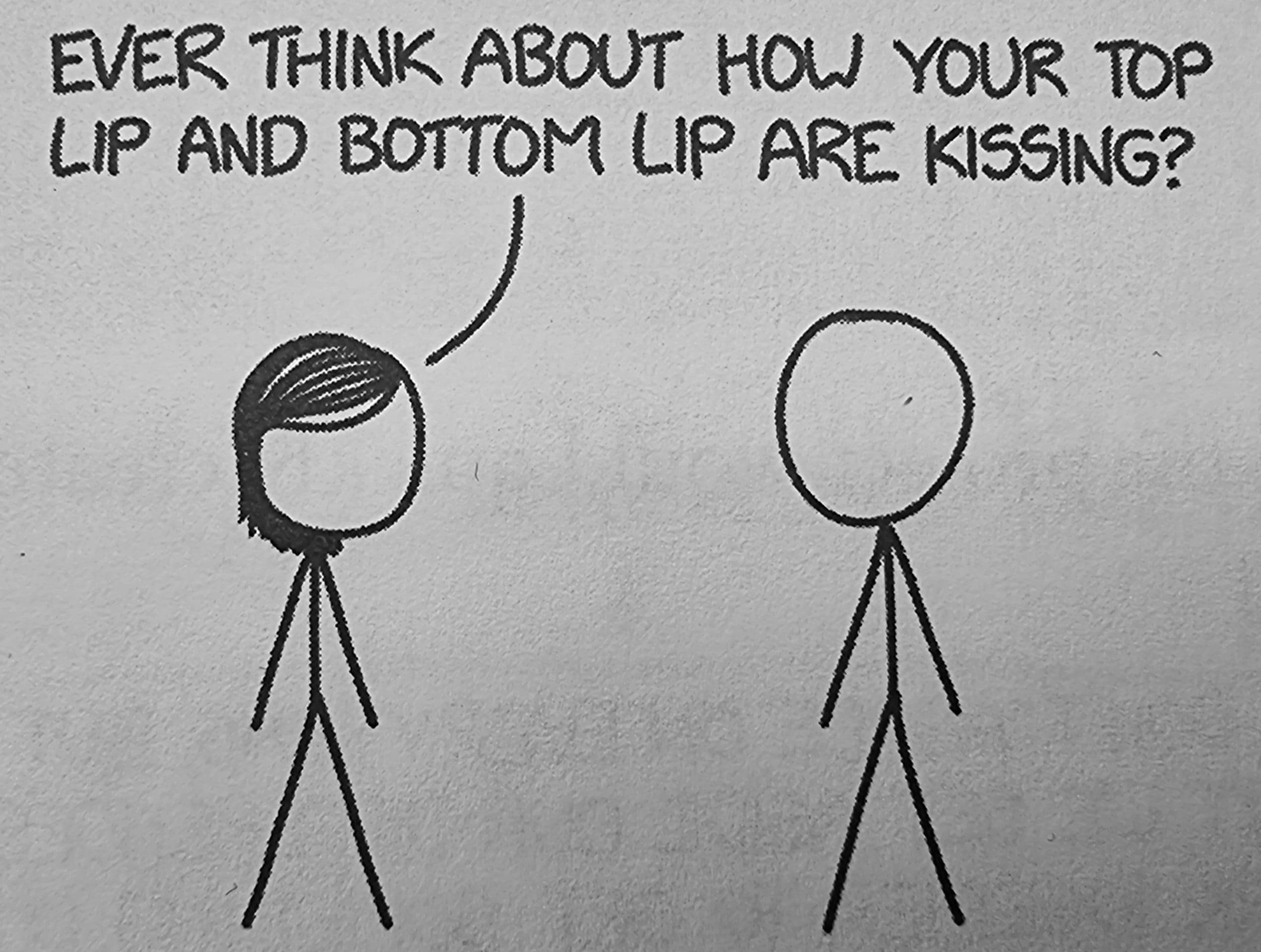 Your lips are kissing (Randall Munroe  |  What If? 2)