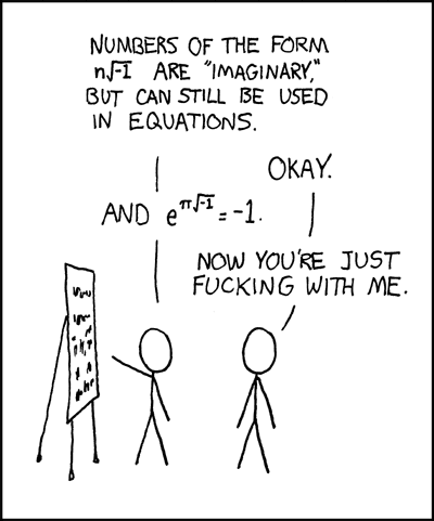XKCD's take on Euler's Identity