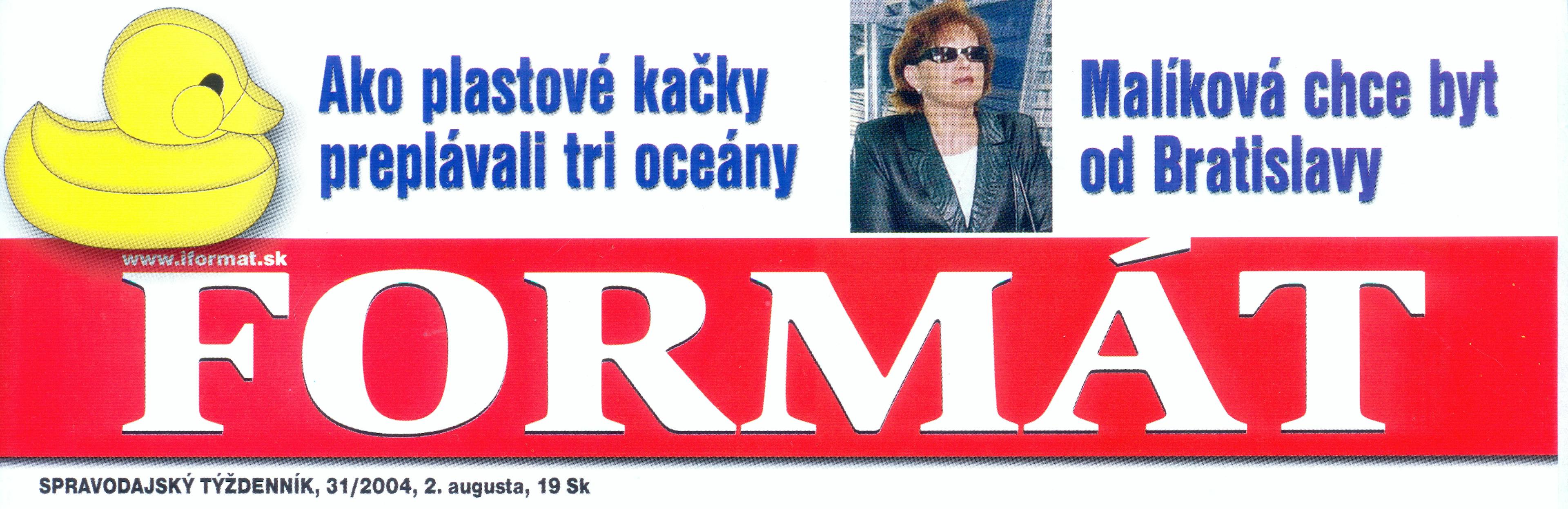 Obálka týždenníka Formát č. 31/2004