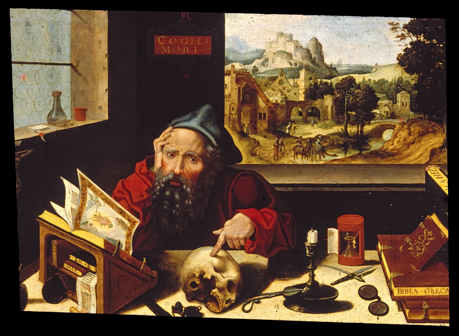 Saint Jerome in his study (Pieter Coecke van Aelst  |  wikipedia.org) Saint Jerome in his study (Pieter Coecke van Aelst  |  wikipedia.org)