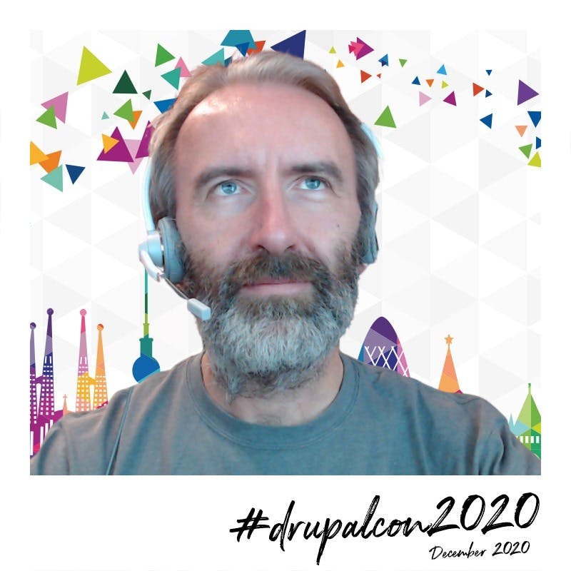 In the virtual booth of Drupalcon Europe 2020